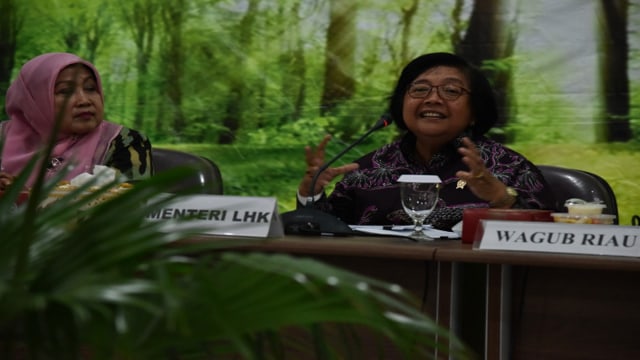 MENTERI Lingkungan Hidup dan Kehutanan, Siti Nurbaya. 