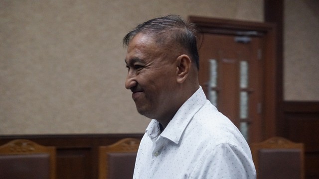 Terdakwa Markus Nari menjalani sidang dakwaan di Pengadilan Tindak Pidana Korupsi (Tipikor), Jakarta, Rabu (14/8). Foto: Fanny Kusumawardhani/kumparan