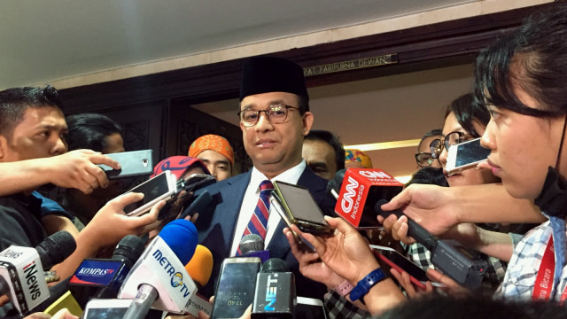 Gubernur DKI Jakarta Anies Baswedan di gedung DPRD DKI, Jakarta Pusat, Rabu (14/8). Foto: Fachrul Irwinsyah/kumparan