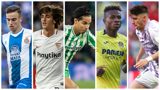 Adria Pedrosa, Bryan Gil, Diego Lainez, Samuel Chukwueze, dan Waldo Rubio, lima pemain muda yang layak diperhatikan di La Liga 2019/20. Foto: Dok. La Liga