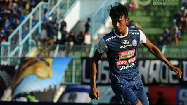 Bek Arema FC, Johan Alfarizi. Foto: Dok. PT LIB