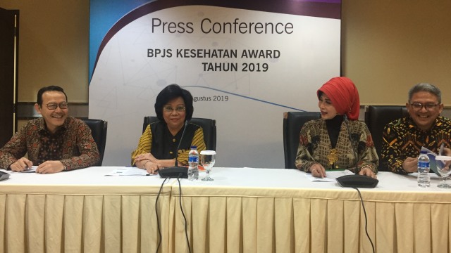 Konferensi pers di BPJS Kesehatan mengenai BPJS Award. Foto: Moh Fajri/kumparan