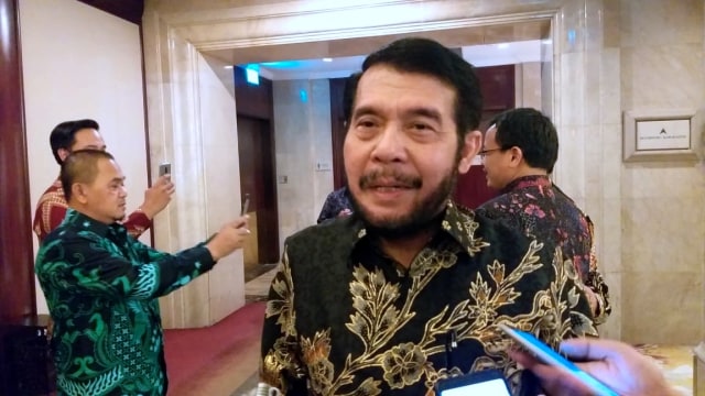Ketua MK Anwar Usman di Hotel Shangri-La, Jakarta pusat. Foto: Fadjar Hadi/kumparan