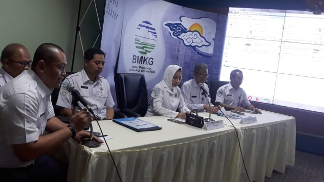 Press Conference BMKG mengenai prakiraan musim hujan. Foto: Abyan Faisal Putratama/kumparan