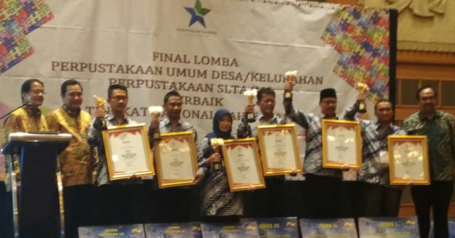 Kabupaten Lampung Barat sebagai juara harapan 1 lomba Perpustakaan Nasional 2019 | Foto: Ist