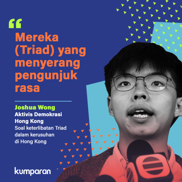 Quote Joshua Wong. Foto: Putri Sarah Arifira/ kumparan.