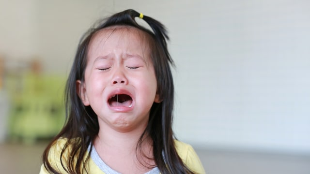 Ilustrasi anak menangis ketakutan. Foto: Shutterstock