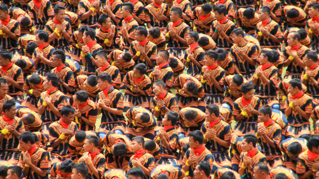 Festival tarian saman di Lapangan Seribu Bukit Gayo Lues resmi dimulai. Perhelatan kesenian tradisi negeri 1000 bukit digelar untuk merawat dan melestarikan warisan budaya tak benda yang telah ditetapkan UNESCO. Foto: Zuhri Noviandi/kumparan