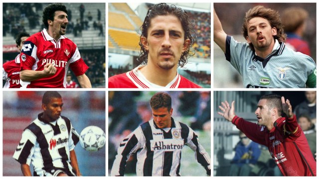 Dario Huebner, Igor Protti, Giuseppe Signori, Marcio Amoroso, Oliver Bierhoff, dan Cristiano Lucarelli. Foto: Composite
