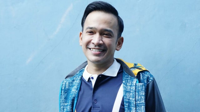 Presenter Ruben Onsu saat di temui dikawasan Tendean, Jakarta. Foto: Ronny