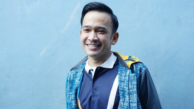 Presenter Ruben Onsu saat di temui dikawasan Tendean, Jakarta. Foto: Ronny