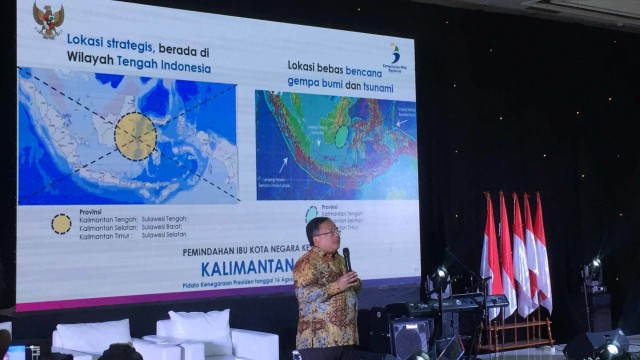 Menteri Bappenas Bambang Brodjonegoro dalam Diskusi Youth-talk soal pemindahan Ibu Kota di Kantor Bappenas, Jakarta Pusat, Selasa (20/8). Foto: Abdul Latif/kumparan