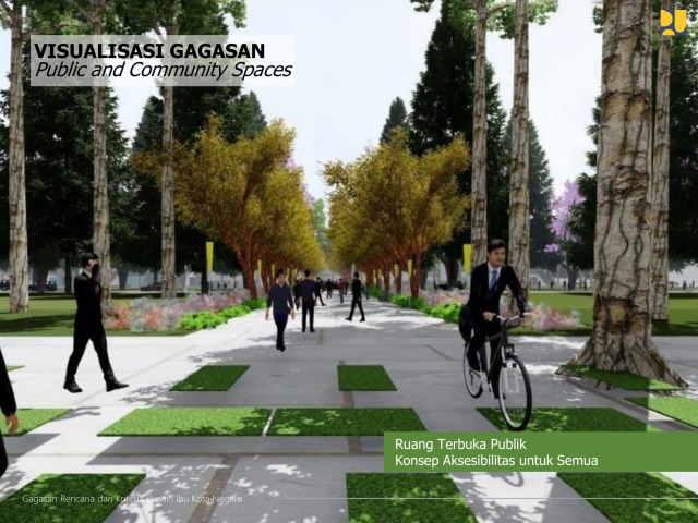 Rancangan konsep Ibu Kota baru di Kalimantan. Foto: Dok. Kementerian PUPR