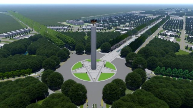 Rancangan konsep Ibu Kota baru di Kalimantan. Foto: Dok. Kementerian PUPR