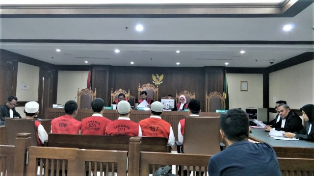 Sidang terdakwa kerusuhan 21-22 Mei 2019 di Pengadilan Negeri Jakarta Pusat. Foto: Adhim Mugni Mubaroq/kumparan