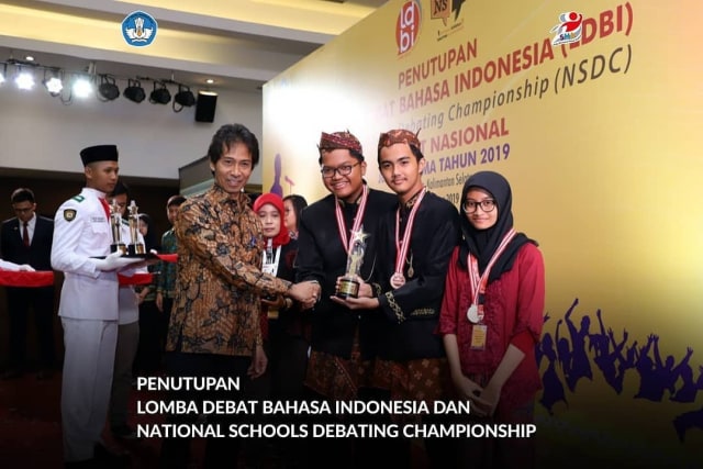 com-Penutupan Lomba Debat Bahasa Indonesia dan National Schools Debating Championship. Foto: Dok. Dikdasmen