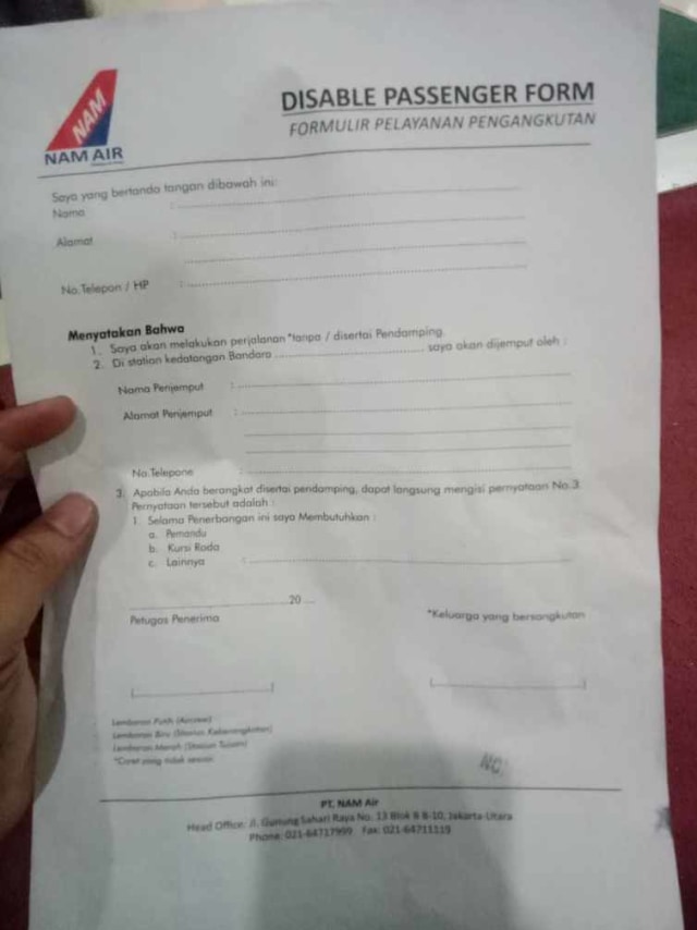 Surat pernyataan dari nam air terhadap penyandang disabilitas (NOT COVER)