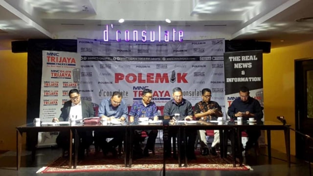 Diskusi Polemik MNC Trijaya soal Gundah Ibu Kota Dipindah di D'consulate Resto & Louge, Jakarta, Sabtu (24/8). Foto: Efira Tamara/kumparan