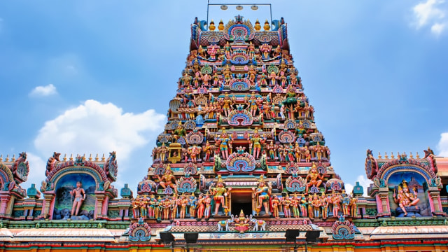 Ilustrasi Kuil Sri Maha Mariamman di Malaysia Foto: Shutter Stock