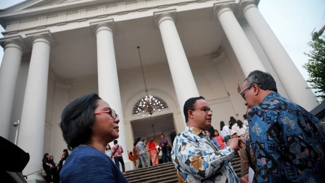 Gubernur Provinsi DKI Jakarta, Anies Baswedan (tengah) saat menghadiri peringatan 180 tahun berdirinya Gedung Gereja Immanuel Jakarta, pada Sabtu (24/8). Foto: Dok. PPID DKI Jakarta