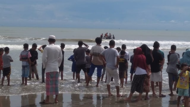 Pencarian korban tenggelam di Aceh Timur. Dok. BPBD Aceh Timur