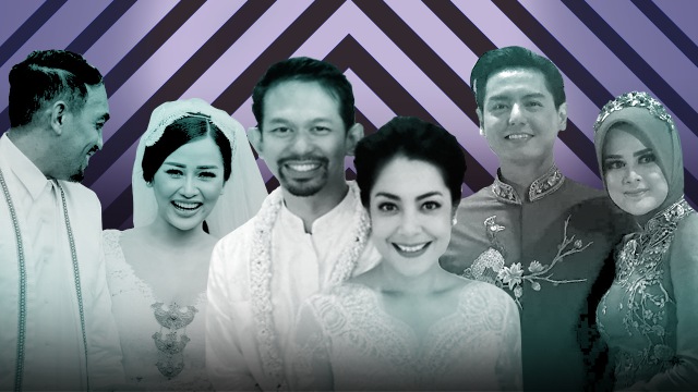 Listicle artis yang menikah di bulan Agustus. Foto: Infografik: Basith Subastian/kumparan.