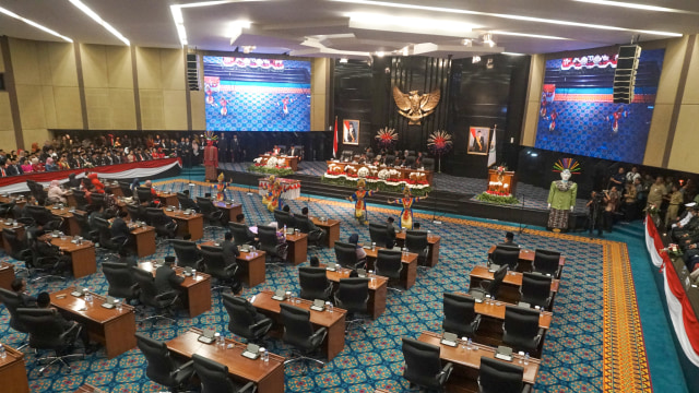 Suasana Pelantikan DPRD DKI Jakarta Periode 2019-2024. Foto: Iqbal Firdaus/kumparan
