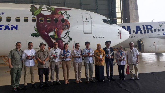 Konferensi Pers Sriwijaya Air Group oRUNgutan 2019. Foto: Gitario Vista Inasis/kumparan