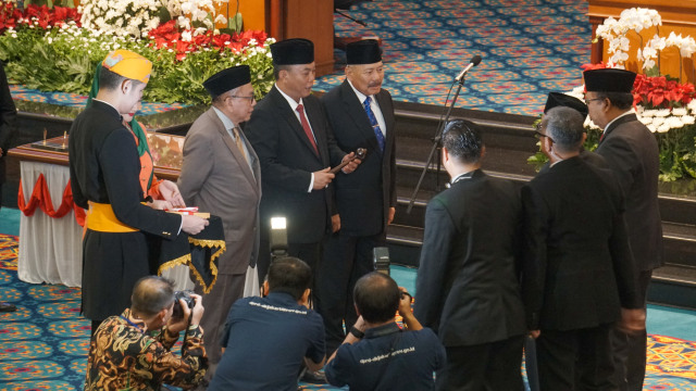 Suasana Pelantikan DPRD DKI Jakarta Periode 2019-2024. Foto: Iqbal Firdaus/kumparan