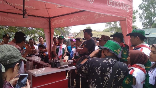 Coffee Fair 2019 dari Kapal Api Global, di arena Jambore Daerah XV Kwartir Daerah Jawa Tengah yang digelar di Bumi Perkemahan Mustika Kabupaten Blora. Selasa (27/08/2019)