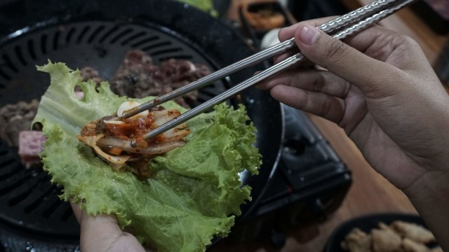 Premium Beef dan Wagyu Beef di Wangja Korean BBQ, Tebet, Jakarta Selatan. Foto: Jamal Ramadhan/kumparan