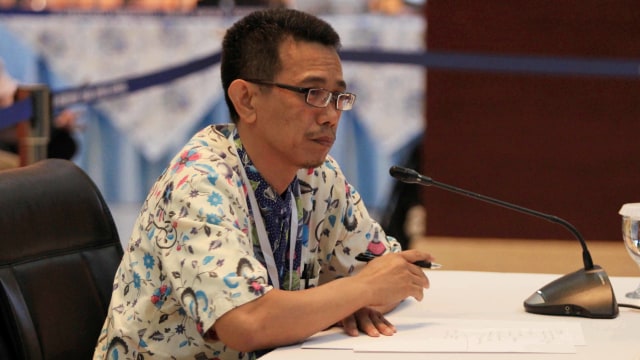 Luthfi Jayadi Kurniawan mengikuti tes wawancara dan uji publik capim KPK di Kementerian Sekretariat Negara, Jakarta, Rabu, (28/8). Foto: Irfan Adi Saputra/kumparan