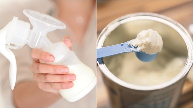 ASI perah dan susu formula. Foto: Shutterstock