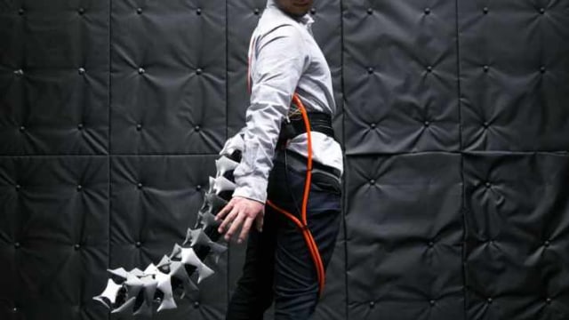 Robot ekor buatan tim peneliti Jepang. Foto: Dok. Keio University Graduate School of Media