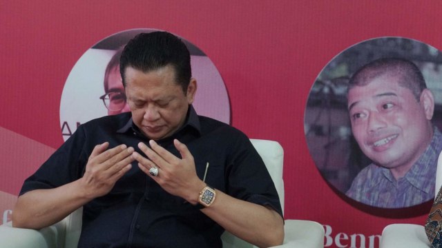 Ketua MPR RI Bambang Soesatyo saat launching buku miliknya yang berjudul 'Akal Sehat' di Posko Bamsoet di kawasan Menteng, Jakarta. Foto: Helmi Afandi Abdullah/kumparan