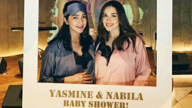 Baby shower Yasmine dan Nabila. Foto: (Instagram/nsyakieb85)