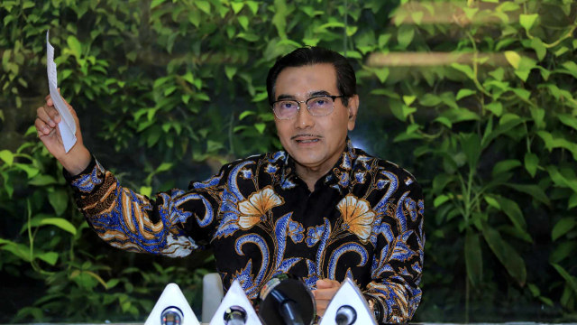 Mantan Direktur Utama BRI Suprajarto memberikan keterangan pers tentang penunjukan dirinya menjadi Dirut BTN melalui RUPSLB di Jakarta, Kamis (29/8). Foto: ANTARA FOTO/Humas BRI