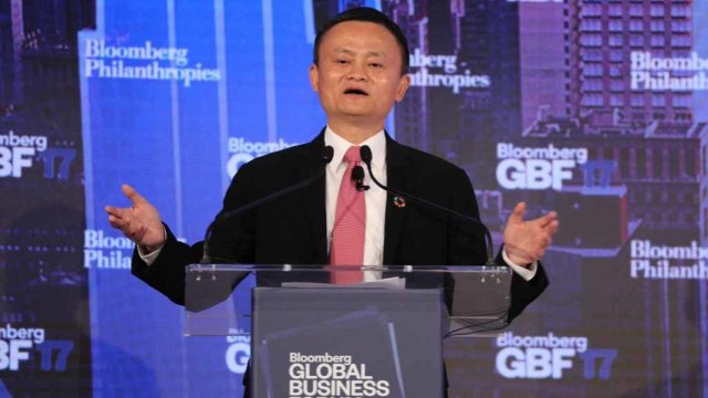 Jack Ma, Co-Founder & Executif Chair of Alibaba Group. Foto: AFP/POOL/ludovic MARIN