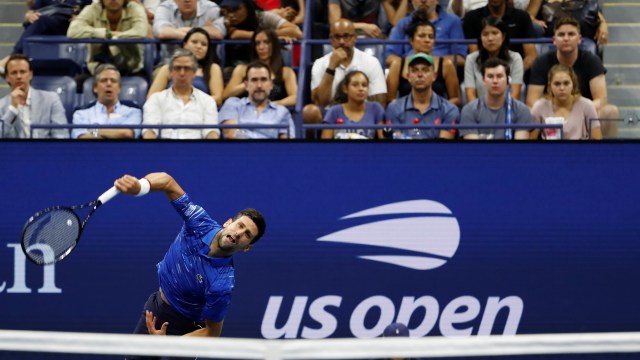 Novak Djokovic saat berlaga di AS Terbuka 2019. Foto: Geoff Burke-USA TODAY Sports via Reuters