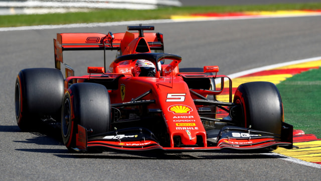 Sebastian Vettel saat melakoni sesi latihan bebas GP Italia. Foto: REUTERS/Francois Lenoir