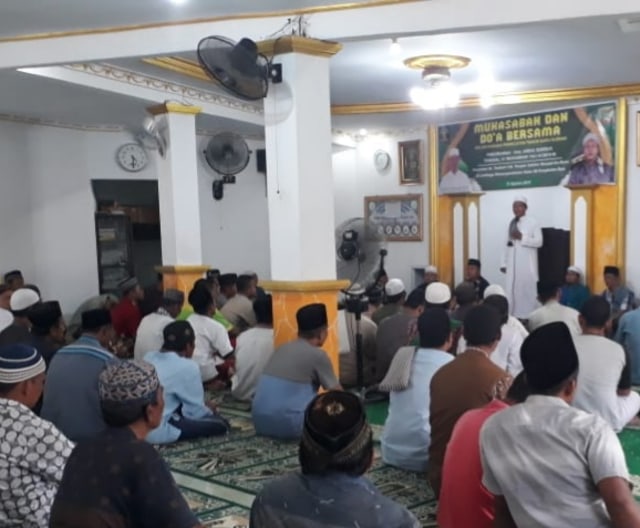 WBP Lapas Klas IIB Pangkalan Bun antusias menyambut tahun baru islam dengan doa bersama di Masjid At-Taubah Lapas Pangkalan Bun. (Foto: Joko Hardyono)