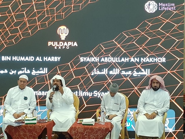 Talkshow kiat-kiat masuk Universitas Islam Madinah, salah satu kegiatan yang diadakan di Puldapia Expo, Indonesia Muslim Lifestyle Festival (31/8) 