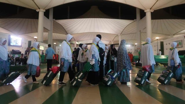 Kepulangan jemaah haji terakhir di bandara Jeddah. Foto: Darmawan/Media Center Haji