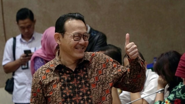 Direktur Utama BPJS Kesehatan, Fahmi Idris hadiri Rapat Kerja Gabungan Komisi IX DPR RI dan Komisi XI DPR RI, Jakarta, Senin (2/9/2019). Foto: Jamal Ramadhan/kumparan