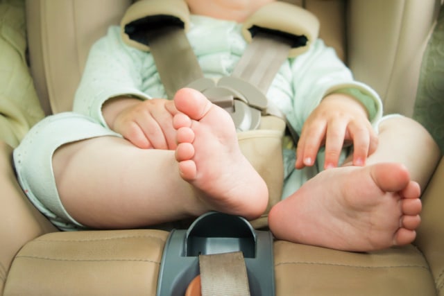 Ilustrasi bayi di car seat. (Foto: Shutterstock)