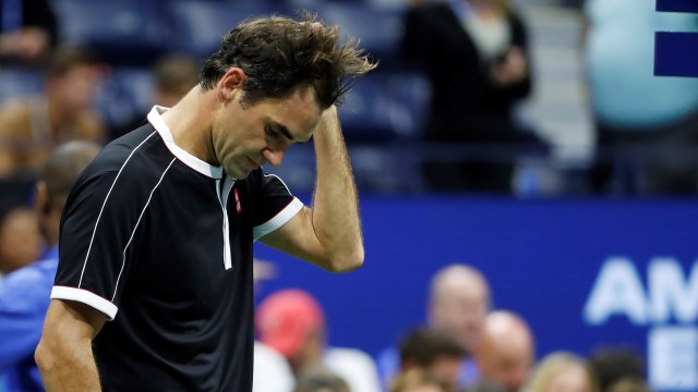 Roger Federer tersingkir di perempat final AS Terbuka 2019. Foto: Geoff Burke-USA TODAY Sports/REUTERS