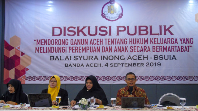 Aktifis Perempuan Aceh Meminta DPRA Tak Memaksa Pengesahan Qanun Hukum Keluarga. Foto: Zuhri Noviandi/kumparan