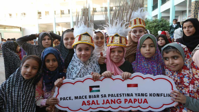 Foto: Warga Palestina Gelar Aksi dan Doa untuk Perdamaian Papua (49957)