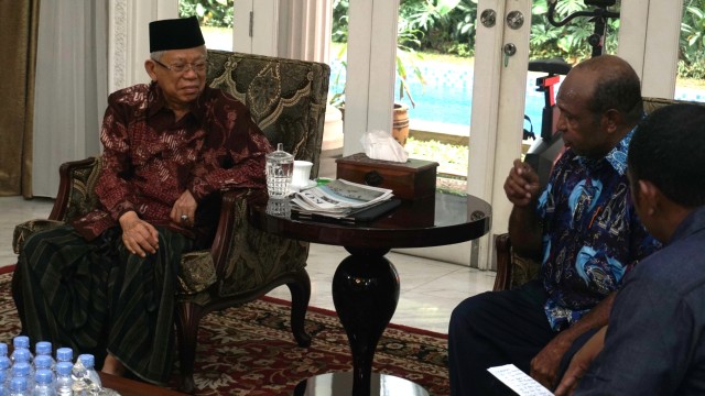 Pertemuan Maruf Amin dengan Pendeta Papua