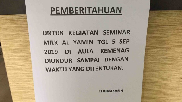 Seminar Menelaah Disertasi Seks di Luar Nikah Batal Digelar di Kemenag Tangerang Selatan